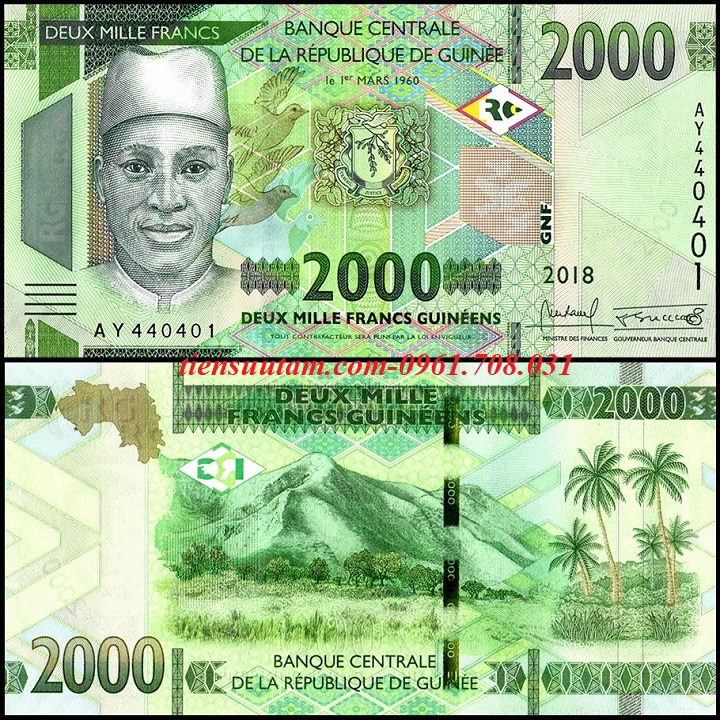 GUINEE 2000 FRANC 2018 - 2022 UNC
