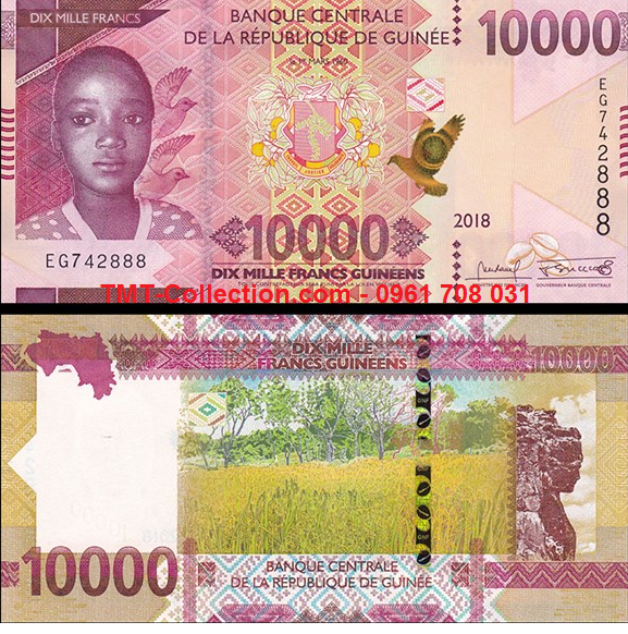 Guinee 10000 franc 2018 UNC