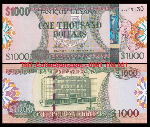 Guyana 1000 Dollars 2011 UNC