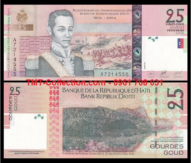 Haiti 25 Gourdes 2004 UNC