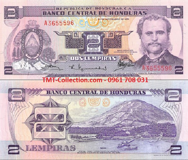 Honduras 2 Lempira 2006 UNC (tờ)