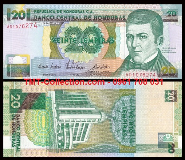 Honduras 20 Lempira 1993 UNC