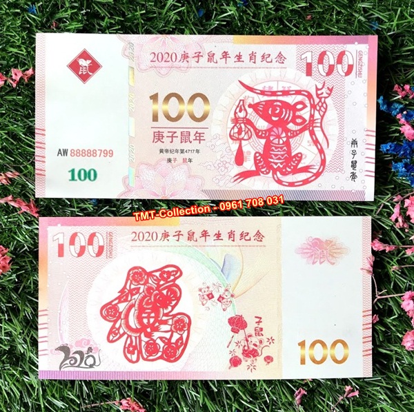 Tiền 100 Dola Macao Hình Con Chuột
