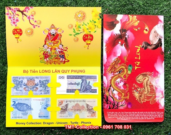 Bộ tiền tứ linh Long Lân Quy Phụng