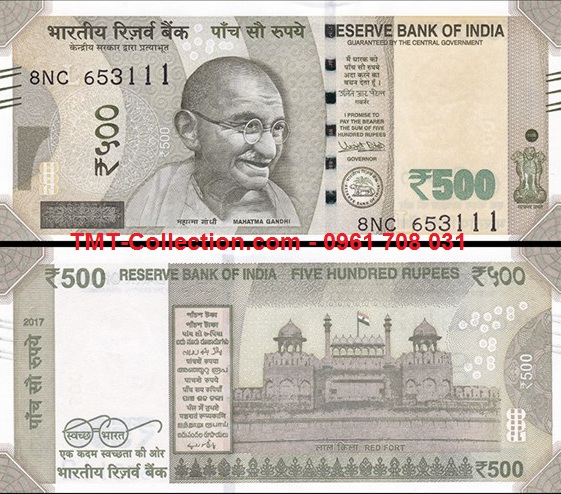 India - Ấn Độ 500 Rupee 2017 UNC