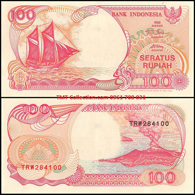 Indonesia 100 Rupiah 1992 UNC