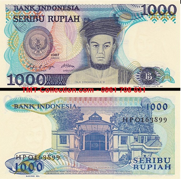 Indonesia 1000 rupiah 1987 UNC