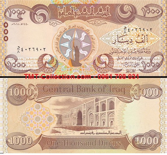 Iraq 1000 Dinars 2018 UNC