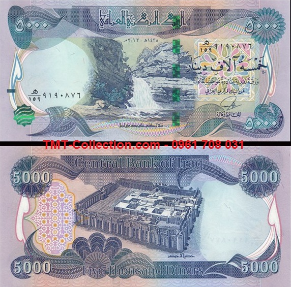 Iraq 5000 Dinars 2013 UNC