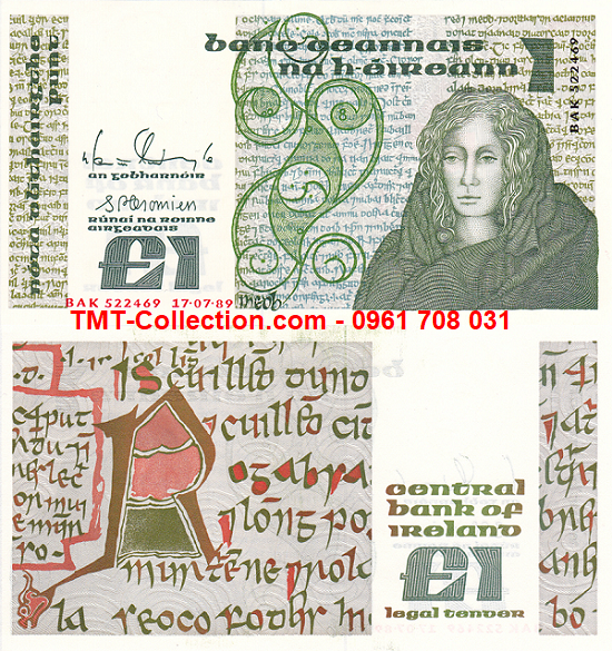 Ireland 1 Pound 1989 UNC