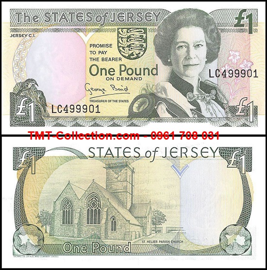 Jersey 1 Pound 1993 UNC