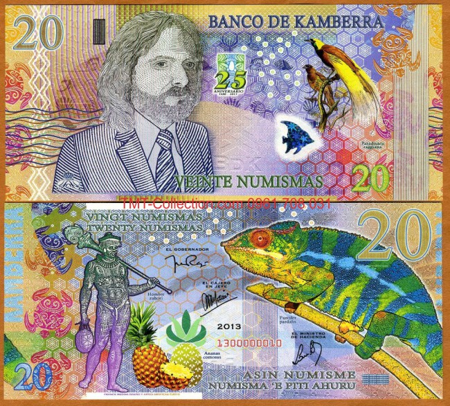 Kamberra 20 numismas 2013 UNC