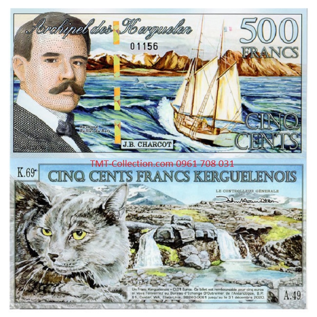 Kerguelen 500 Francs 2012 UNC Polymer