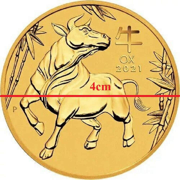 Xu Úc Hình Con Trâu Vàng Tặng Hộp Nhung - TMT Collection.com