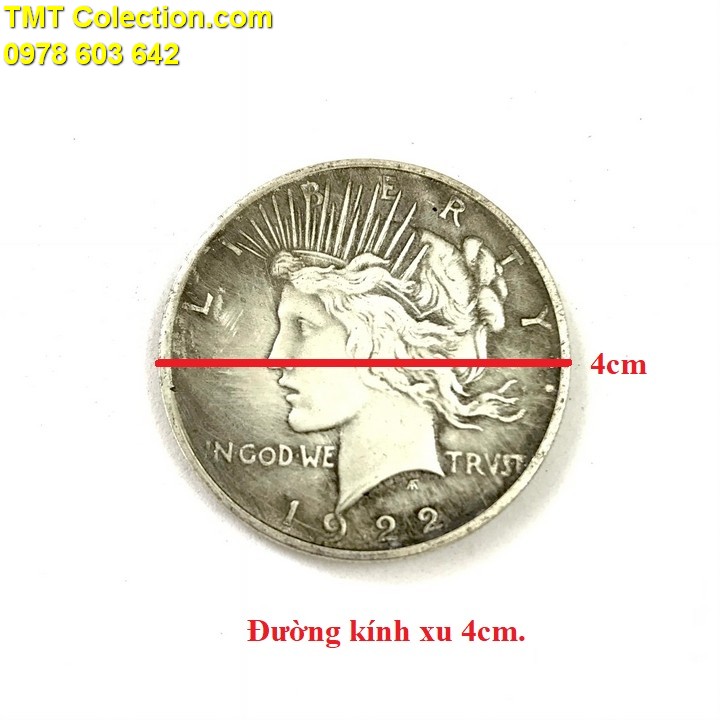 Xu USA - Mỹ 1 Dollar 1922 FAKE - TMT Collection.com