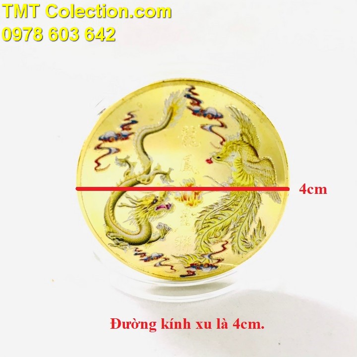 Xu Long Phụng In Màu Vàng - TMT Collection.com