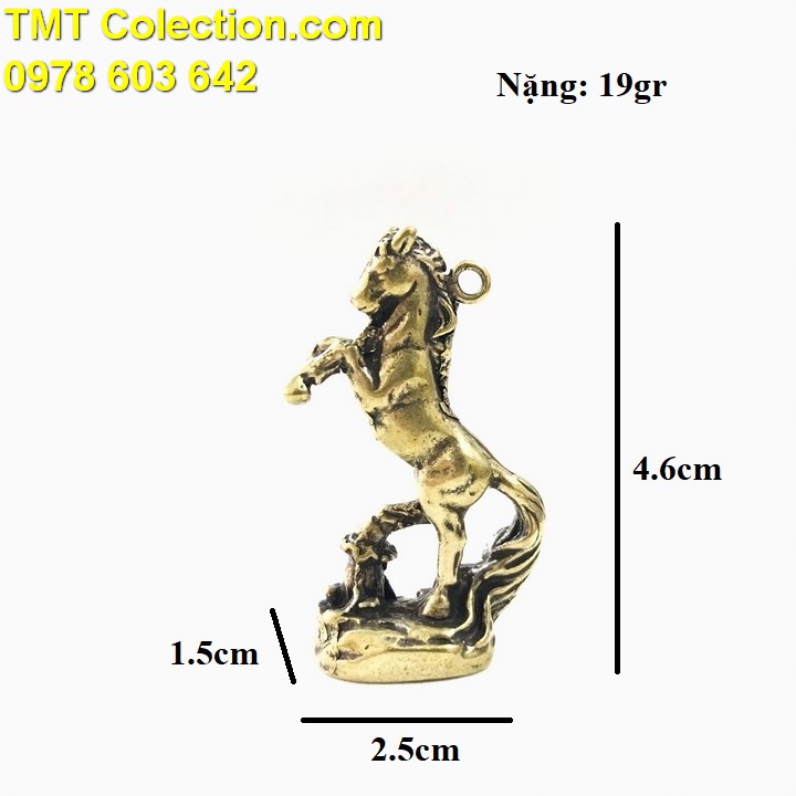 Móc Khóa Tượng Đồng Con Ngựa - TMT Collection.com
