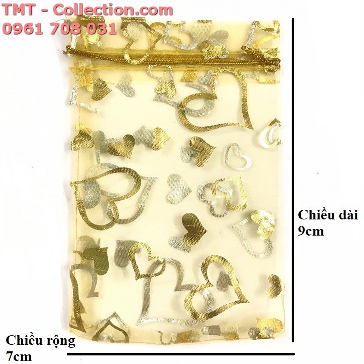 Túi vải hoa văn 7x9cm - TMT Collection