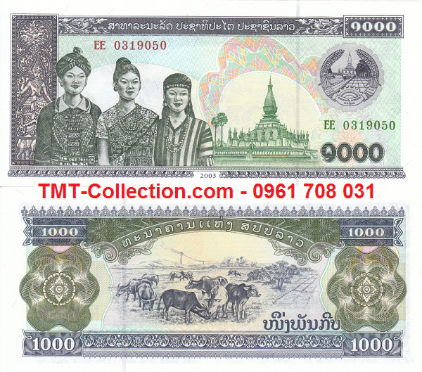 Laos - Lào 1000 kip 2003 UNC