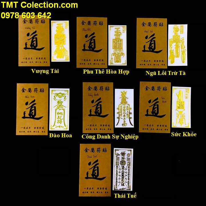 Linh Phù Dán Điện Thoại Phong Thủy May Mắn - TMT Collection.com