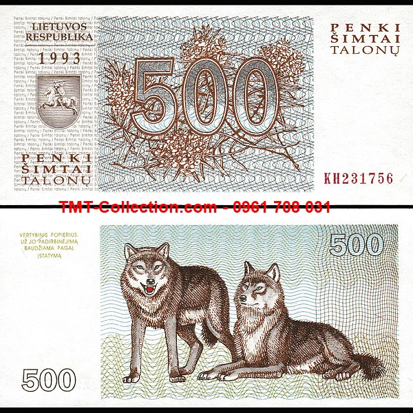 Lithuania 500 Talonu 1993