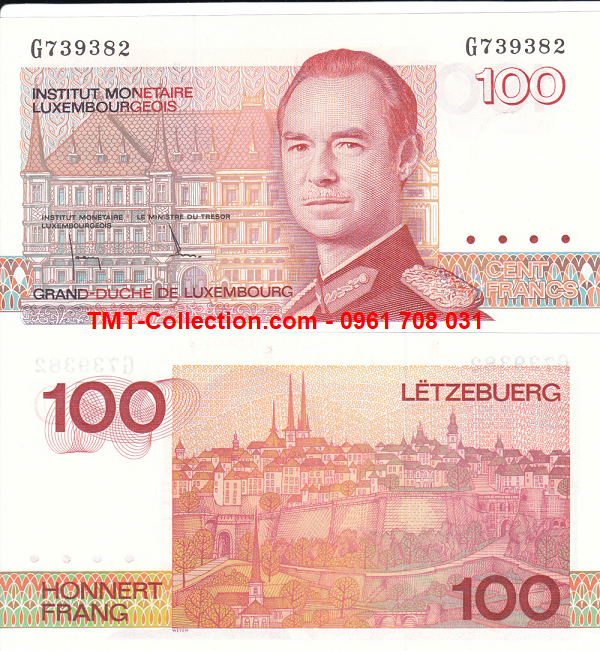 Luxembourg 100 Francs 1986 UNC