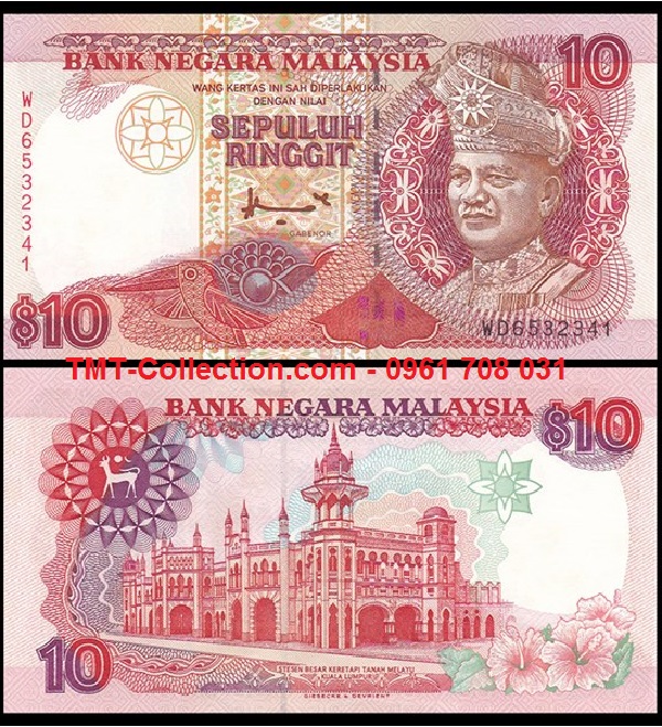 Malaysia 10 Ringgit 1995 UNC