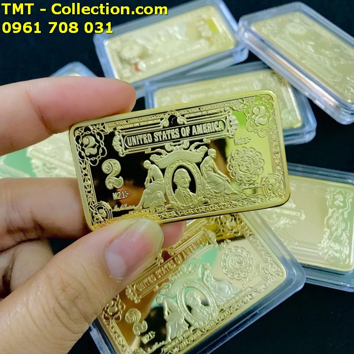 Medal hình 2 Dollars Mỹ - TMT Collection