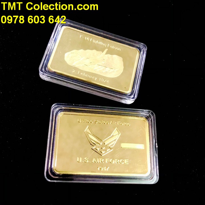 Medal hình máy bay F16 không lực Mỹ - TMT Collection