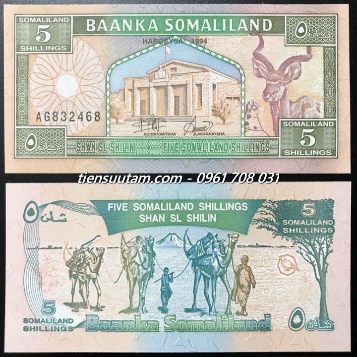 Somaliland 5 Shillings 1994 UNC