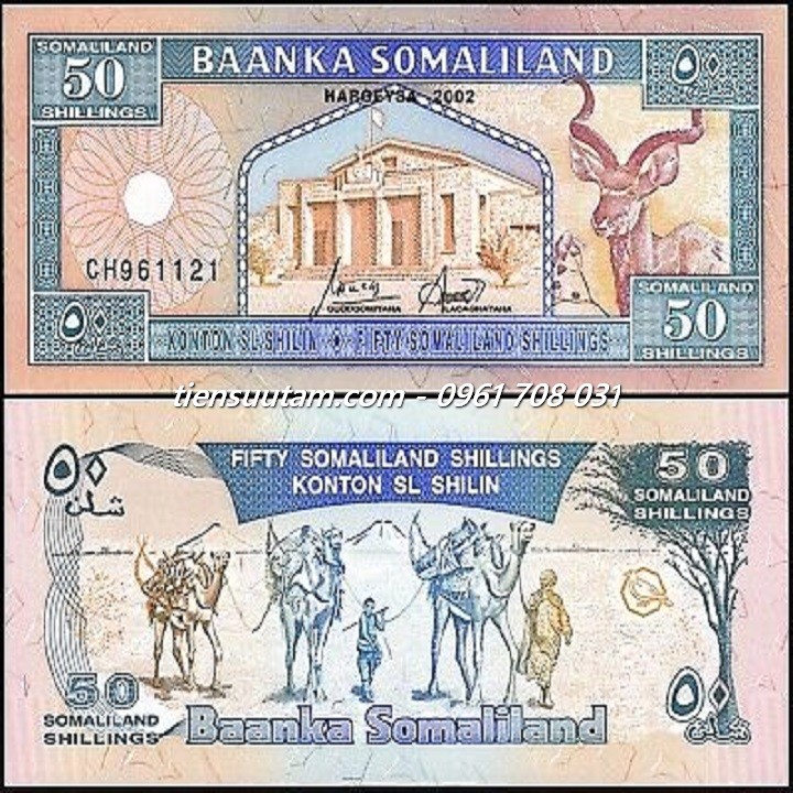 Somaliland 50 Shillings 2002 UNC