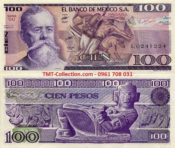 Mexico 100 Pesos 1987 UNC (tờ)