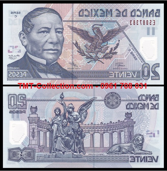 Mexico 20 Pesos 2001 UNC