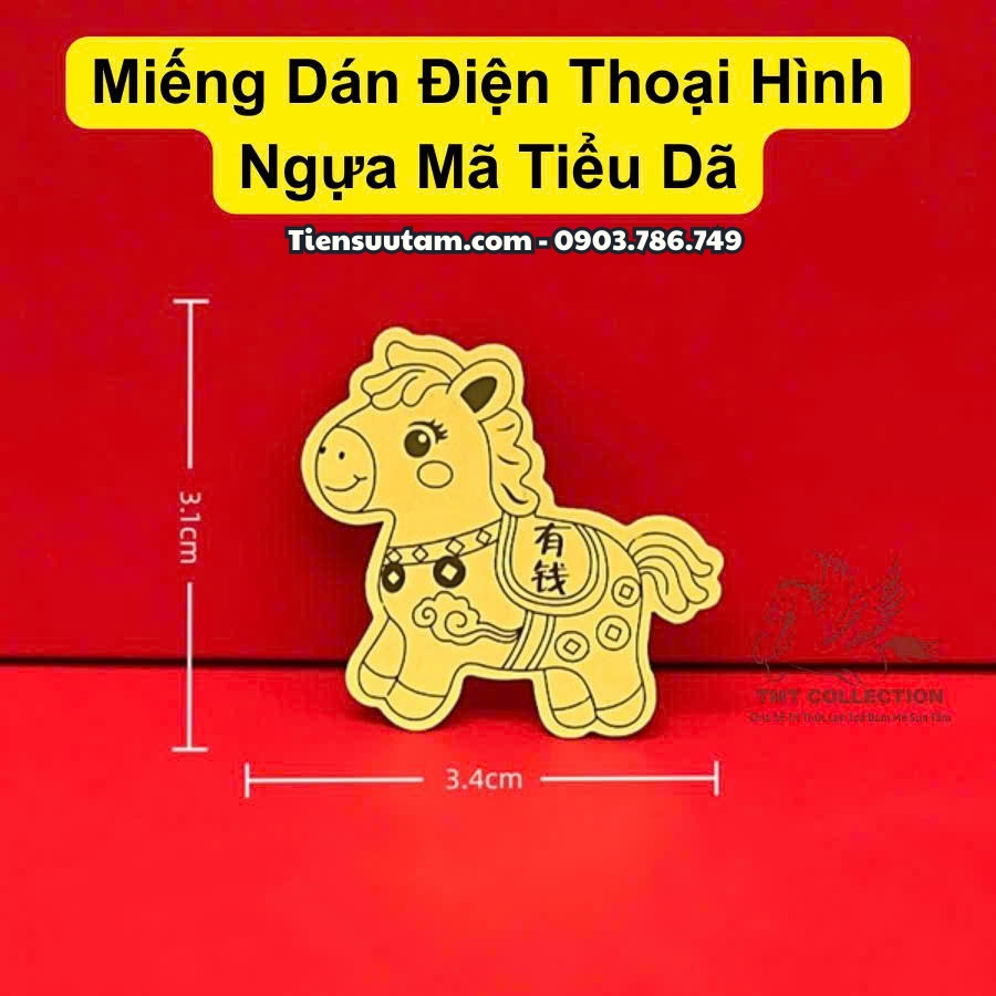 Miếng Dán Điện Thoại Hình Ngựa Mã Tiểu Dã