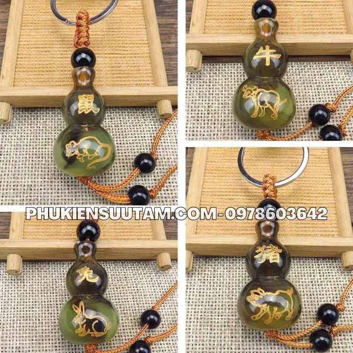 Móc Khóa Hồ Lô 12 Con Giáp - Phukiensuutam.com