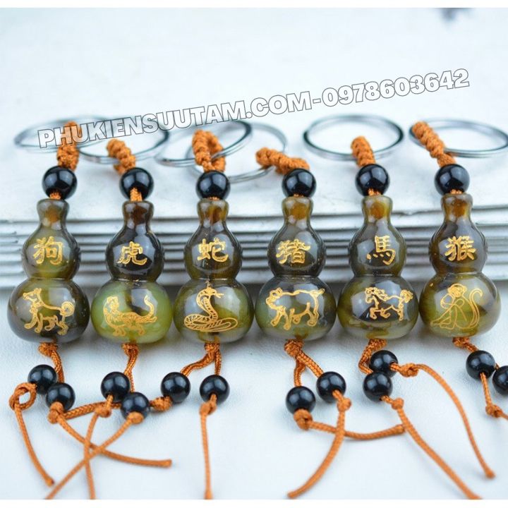 Móc Khóa Hồ Lô 12 Con Giáp - Phukiensuutam.com