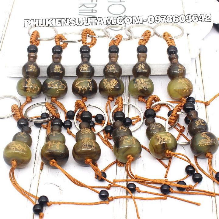 Móc Khóa Hồ Lô 12 Con Giáp - Phukiensuutam.com