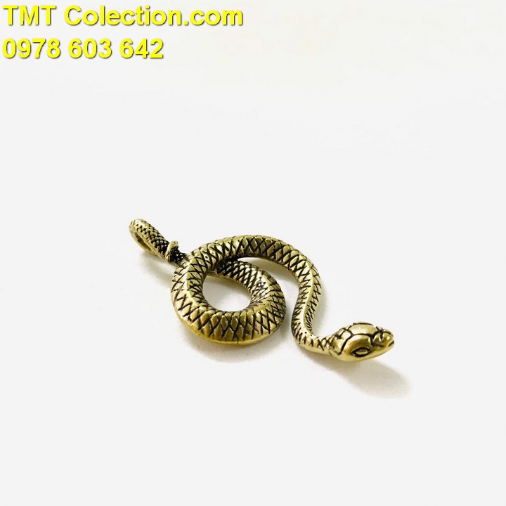 Móc khóa tượng đồng con Rắn - TMT Collection.com