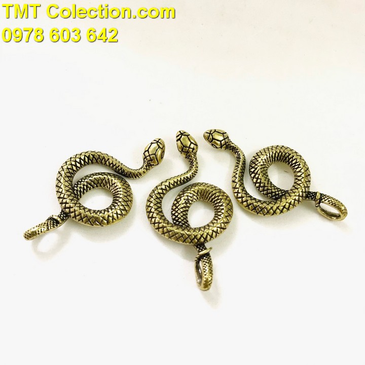 Móc khóa tượng đồng con Rắn - TMT Collection.com