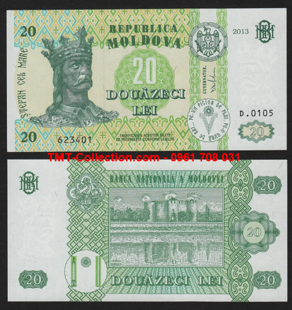 Moldova 20 Leu 2013 UNC