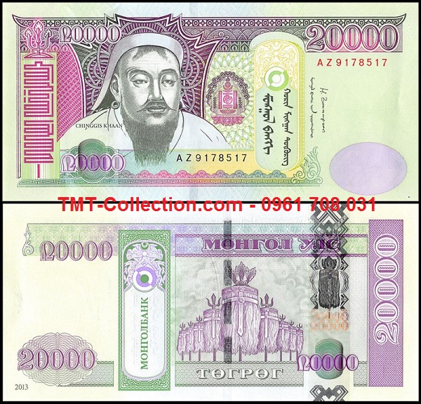 Mongolia - Mông Cổ 20.000 Tugrik 2013 UNC (tờ)