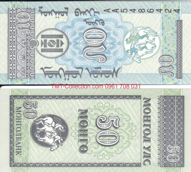 Mongolia - Mông Cổ 50 Mongo 1993 UNC