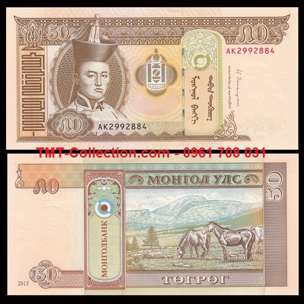 Mongolia - Mông Cổ 50 Tugirk 2013 UNC (tờ)