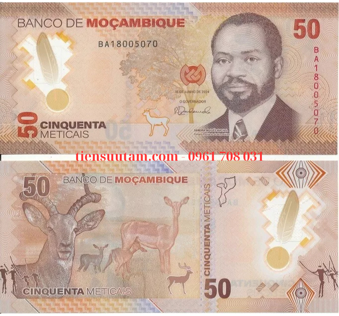 Mozambique 50 Meticais 2024 UNC Polymer (tờ)