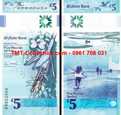 North Ireland - Bắc Ireland 5 Pounds 2019 UNC