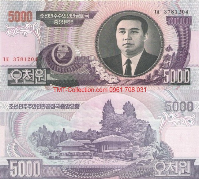 North Korea - Triều Tiên 5000 Won 2006 UNC