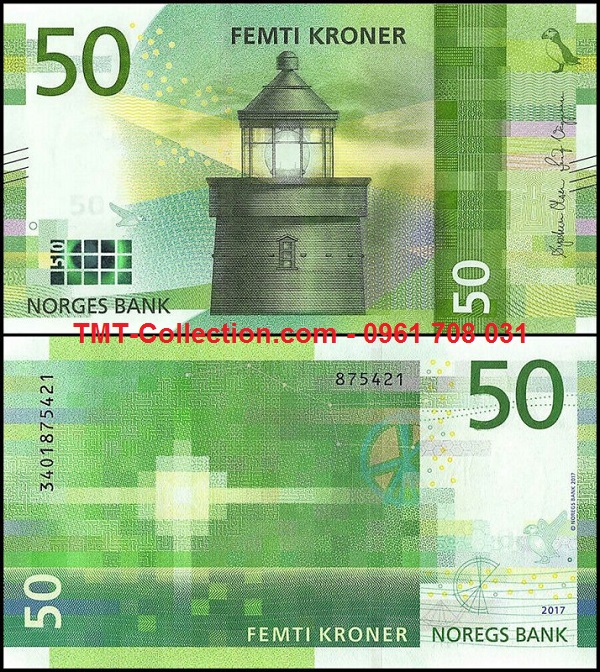 Norway - Nauy 50 Kroner 2017 UNC (tờ)