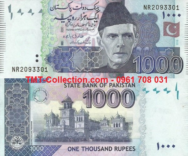 Pakistan 1000 Rupees 2018 UNC