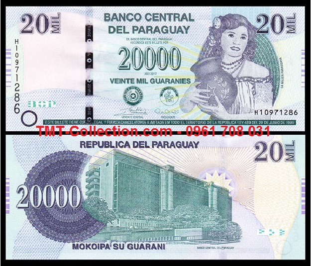 Paraguay 20.000 Guaranies 2017 UNC