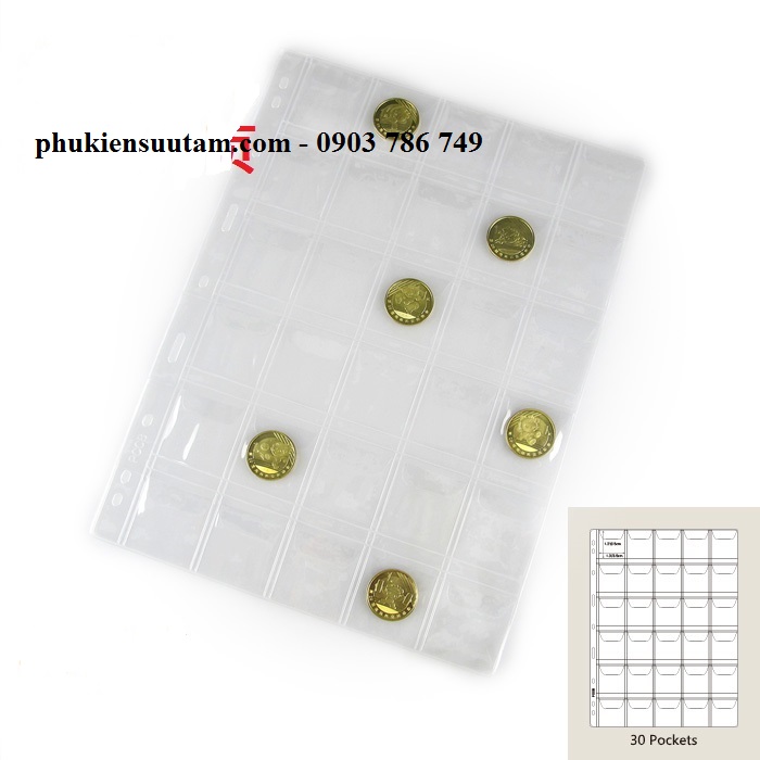 phơi đựng tiền 30 ngăn ô 35 mm